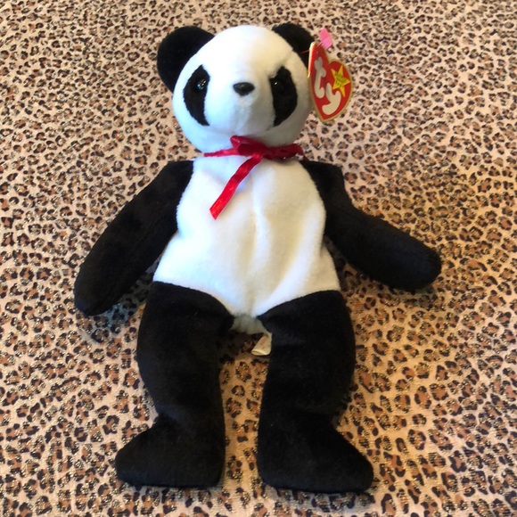 Retired Ty beanie Baby Fortune the panda bear - Picture 1 of 12